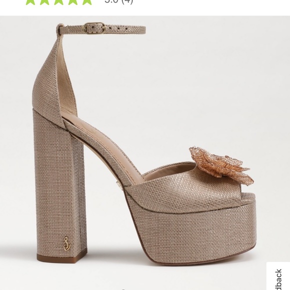 Sam Edelman, Kori Flora Platform heels , Blush - 6.5 - PRICE REDUCED - Picture 3 of 5